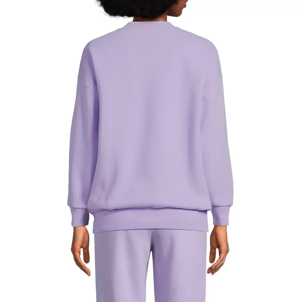 Women's Serious Sweats Oversized Long Sleeve Crew Neck Sweatshirt - Set Top