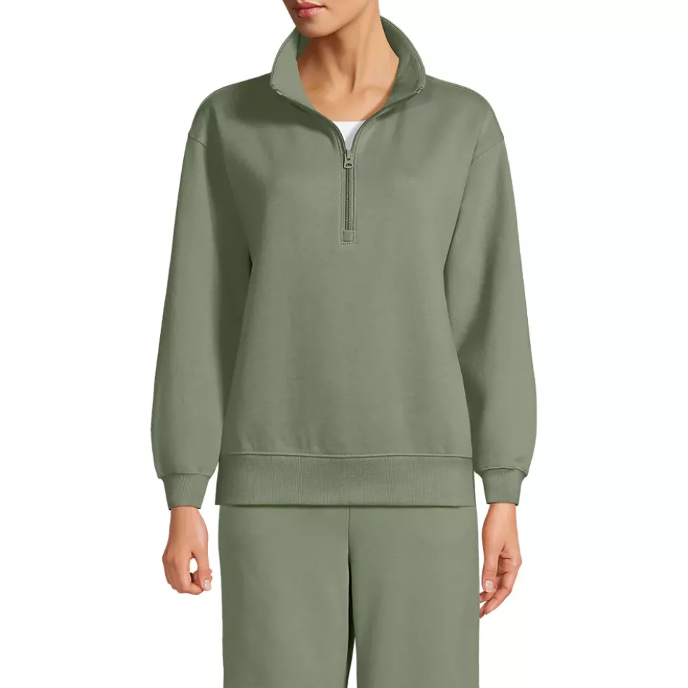 Women's Serious Sweats Relaxed Quarter Zip Pullover Sweatshirt