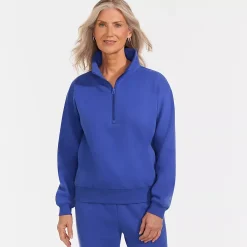 Women's Serious Sweats Relaxed Quarter Zip Pullover Sweatshirt
