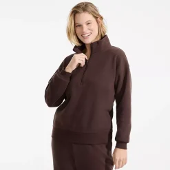 Women's Serious Sweats Relaxed Quarter Zip Pullover Sweatshirt