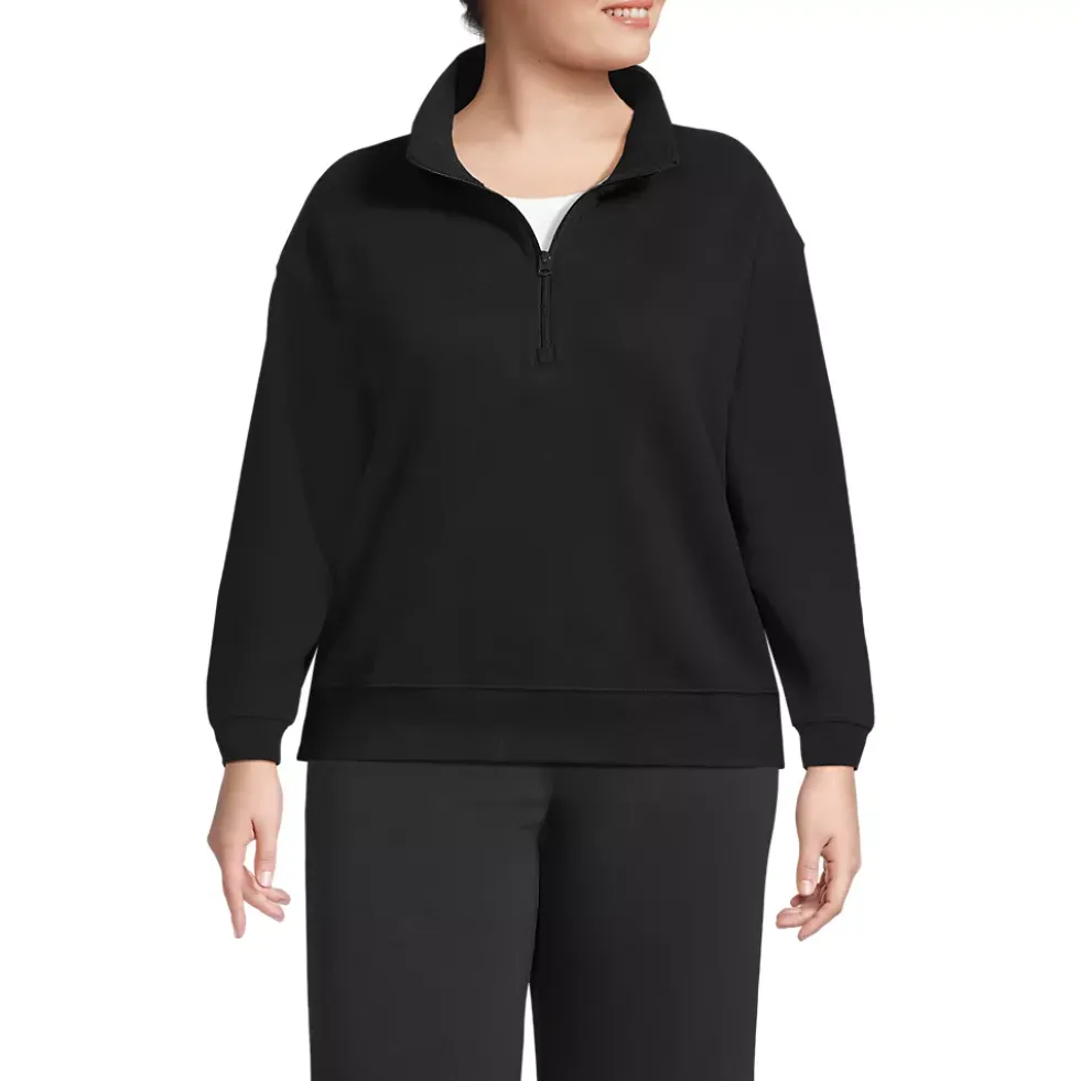 Women's Serious Sweats Relaxed Quarter Zip Pullover Sweatshirt