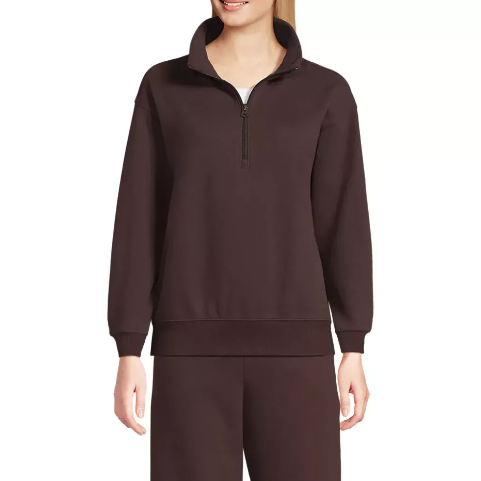 Women's Serious Sweats Relaxed Quarter Zip Pullover Sweatshirt