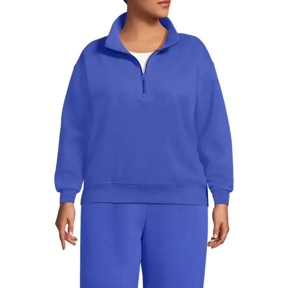 Women's Serious Sweats Relaxed Quarter Zip Pullover Sweatshirt