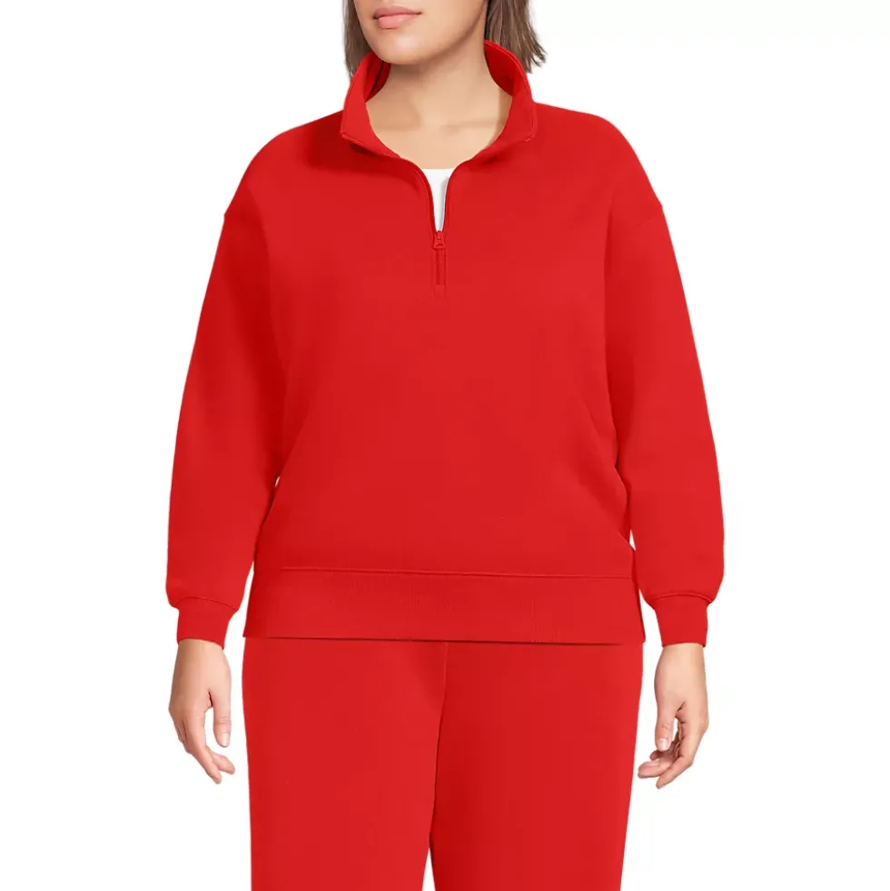 Women's Serious Sweats Relaxed Quarter Zip Pullover Sweatshirt