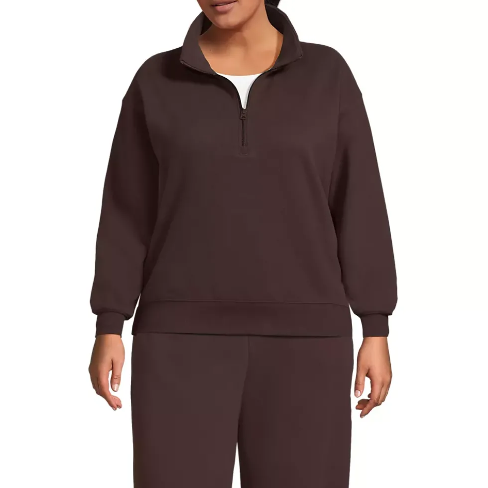 Women's Serious Sweats Relaxed Quarter Zip Pullover Sweatshirt