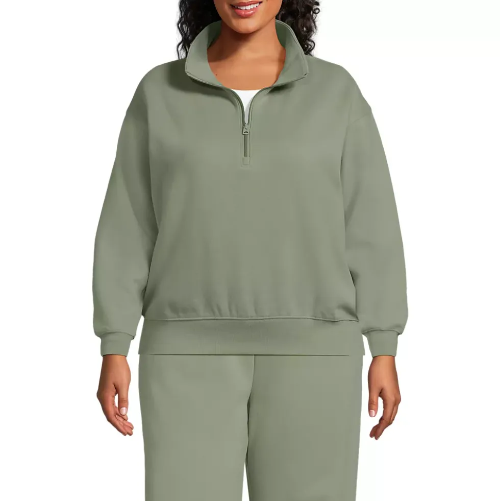 Women's Serious Sweats Relaxed Quarter Zip Pullover Sweatshirt