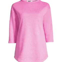 Women's Serious Sweats 3/4 Sleeve Funnel Neck Top