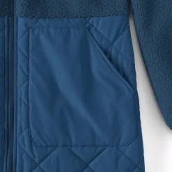 Women's Sherpa Fleece Quilted Mixed Media Parka