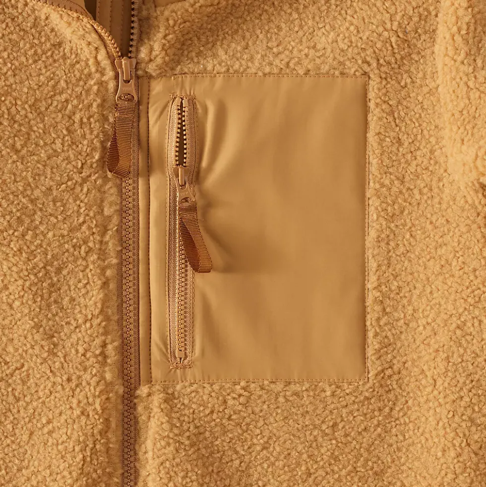 Women's Sherpa Fleece Quilted Mixed Media Parka
