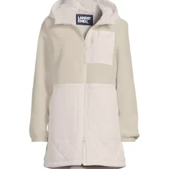 Women's Sherpa Fleece Quilted Mixed Media Parka