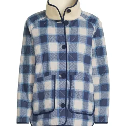 Women's Sherpa Fleece Reversible Mixed Media Long Jacket