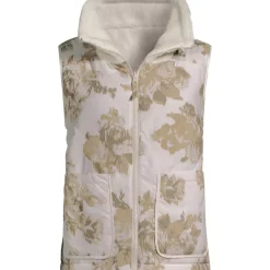 Women's Sherpa Fleece Reversible Mixed Media Vest