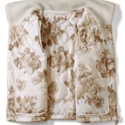 Women's Sherpa Fleece Reversible Mixed Media Vest