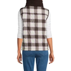 Women's Sherpa Fleece Reversible Mixed Media Vest