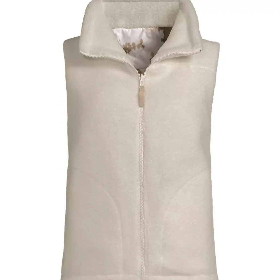Women's Sherpa Fleece Reversible Mixed Media Vest