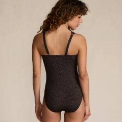 Women's Shirred One Shoulder One Piece Swimsuit