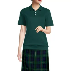 Women's Short Sleeve Banded Bottom Polo Shirt