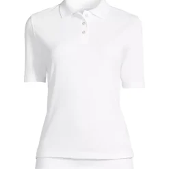 Women's Short Sleeve Banded Bottom Polo Shirt