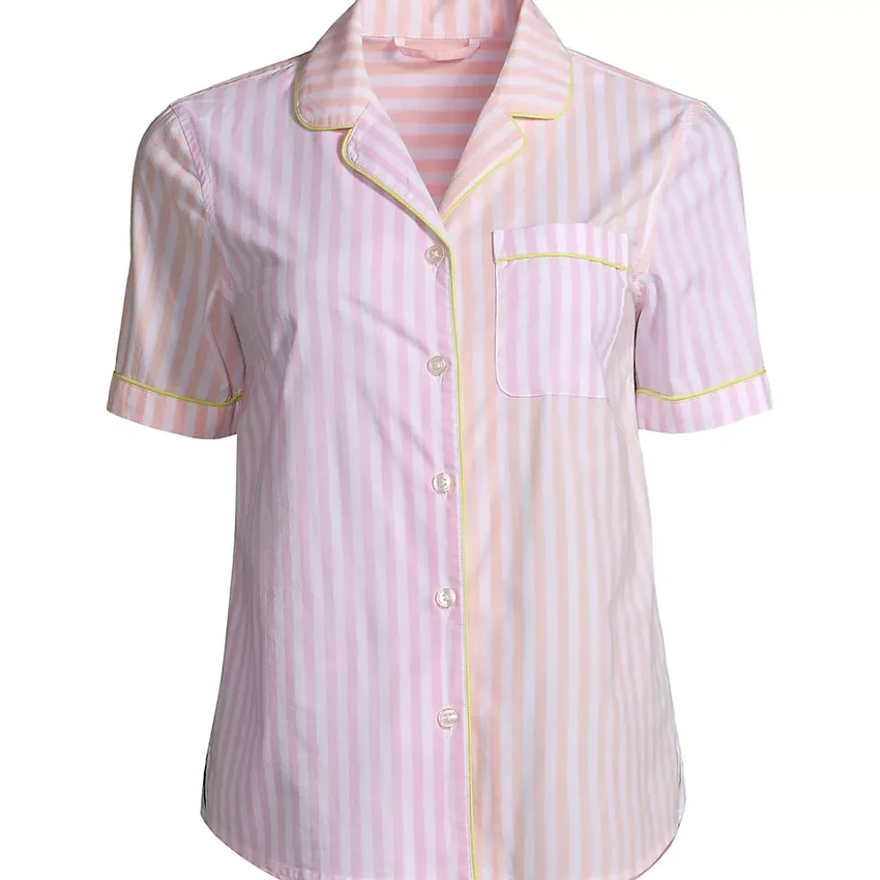 Women's Short Sleeve Cotton Poplin Pajama Shirt
