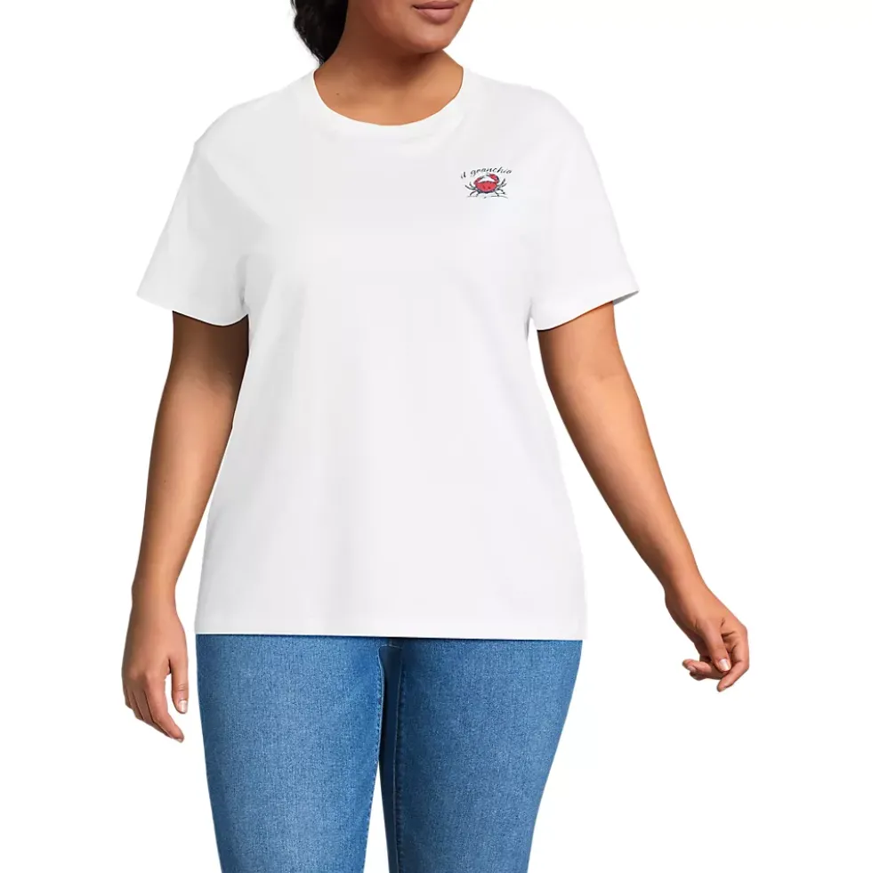 Women's Short Sleeve Crew Neck Graphic T-Shirt