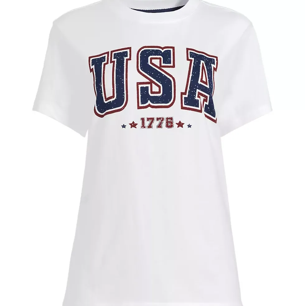 Women's Short Sleeve Crew Neck Graphic T-Shirt