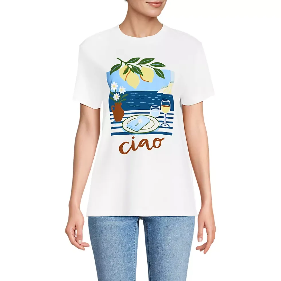 Women's Short Sleeve Crew Neck Graphic T-Shirt