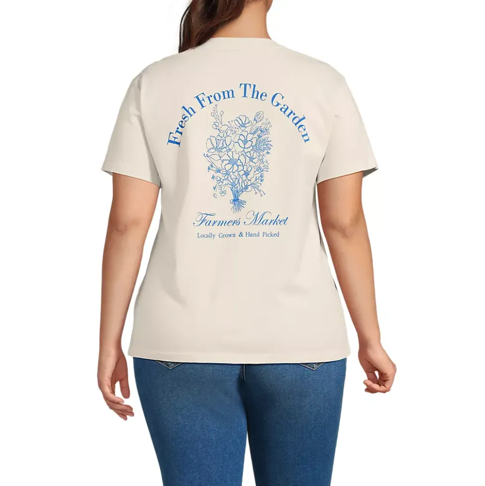 Women's Short Sleeve Crew Neck Graphic T-Shirt