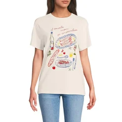 Women's Short Sleeve Crew Neck Graphic T-Shirt