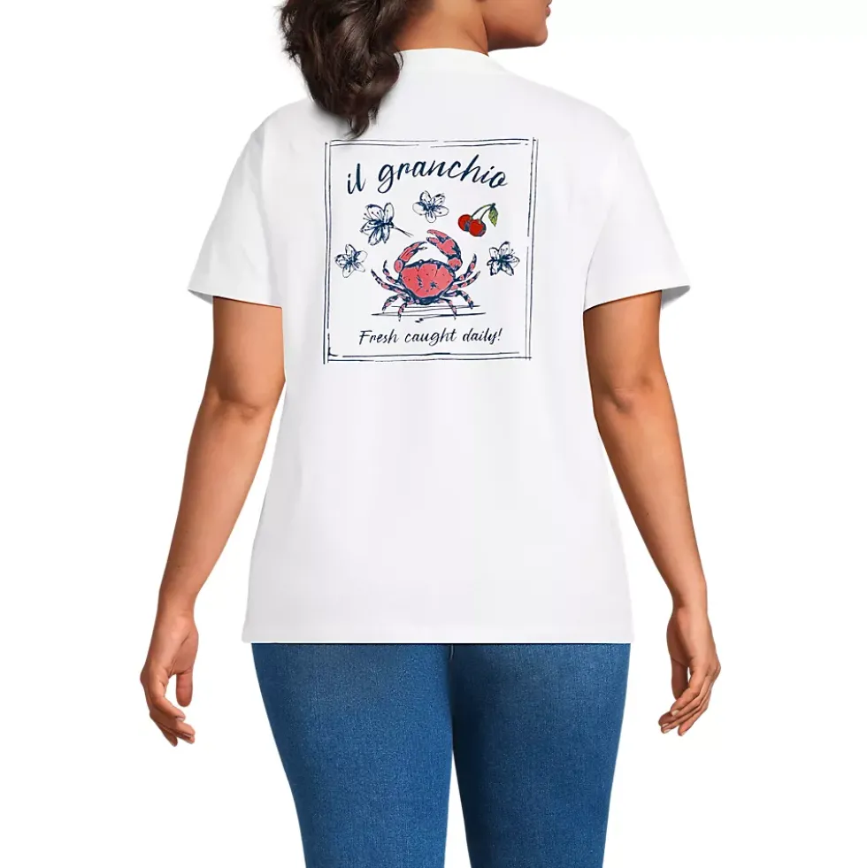 Women's Short Sleeve Crew Neck Graphic T-Shirt