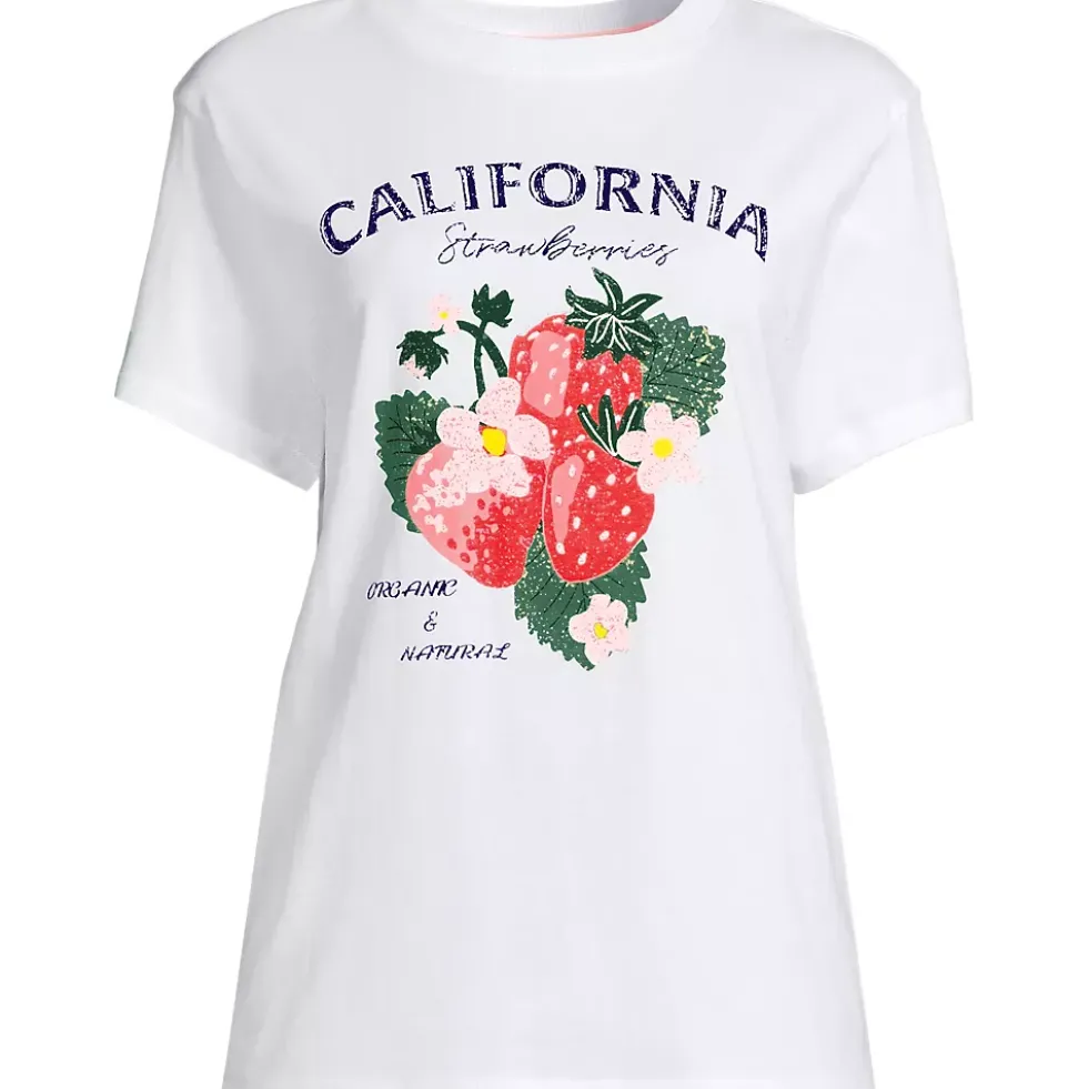 Women's Short Sleeve Crew Neck Graphic T-Shirt