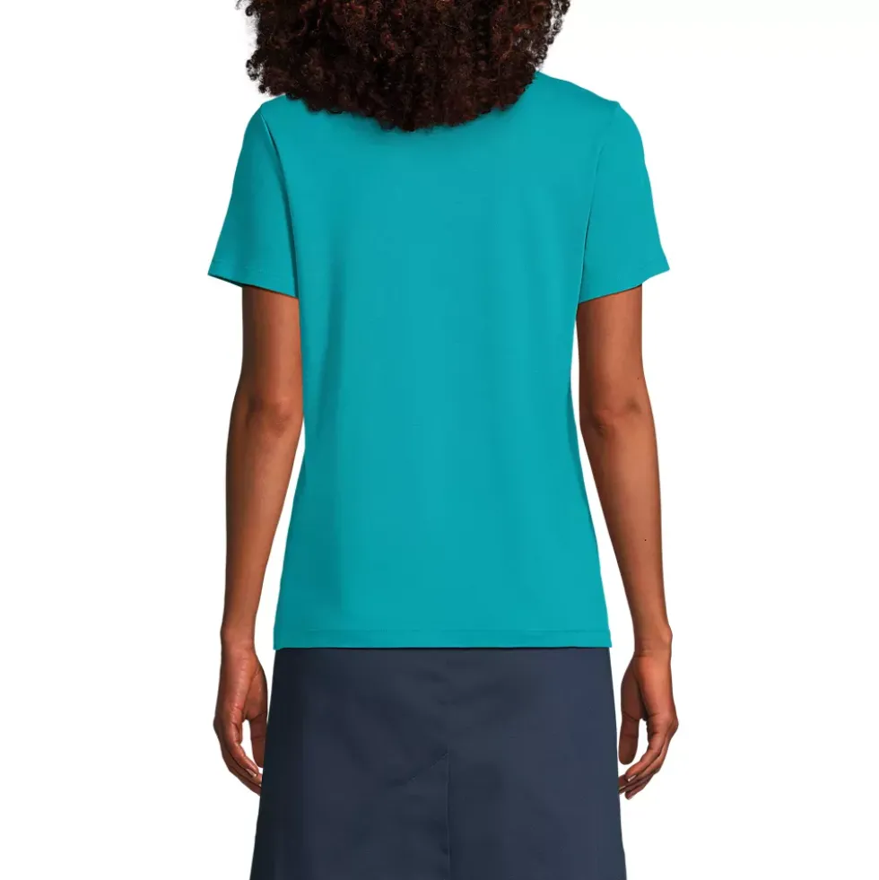 Women's Short Sleeve Feminine Fit Interlock Polo Shirt