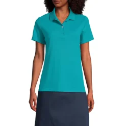 Women's Short Sleeve Feminine Fit Interlock Polo Shirt