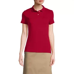 Women's Short Sleeve Feminine Fit Interlock Polo Shirt