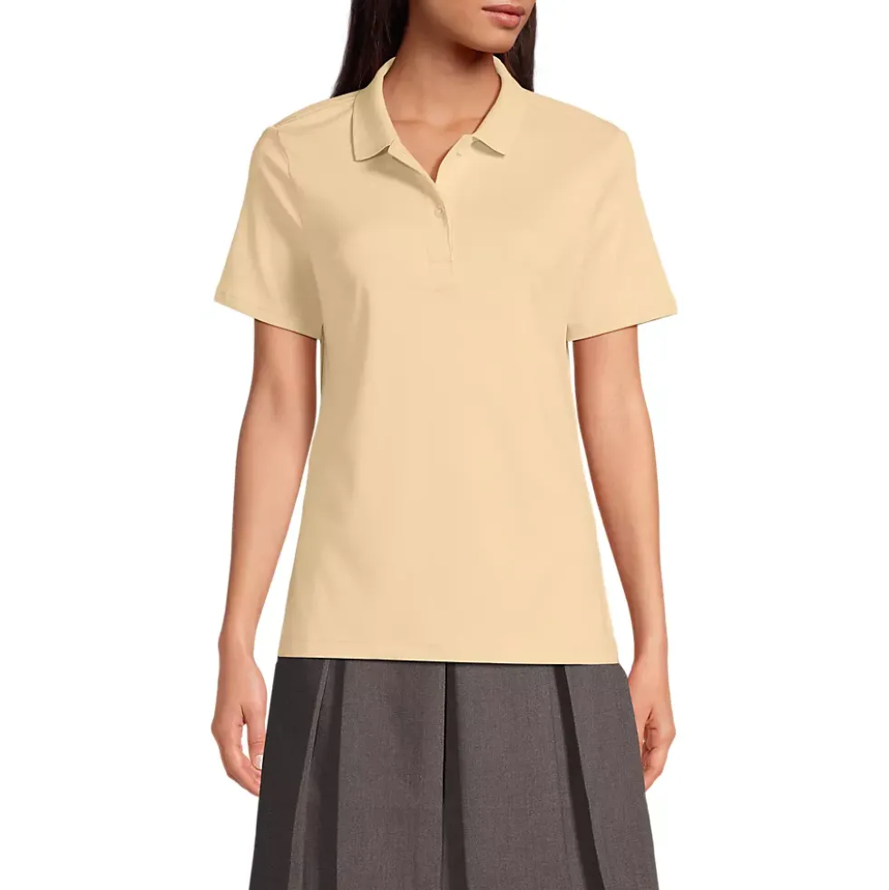 Women's Short Sleeve Feminine Fit Interlock Polo Shirt