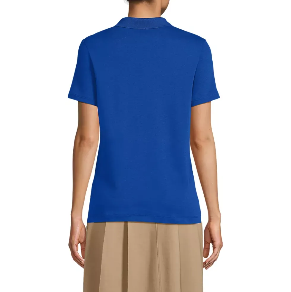 Women's Short Sleeve Feminine Fit Interlock Polo Shirt