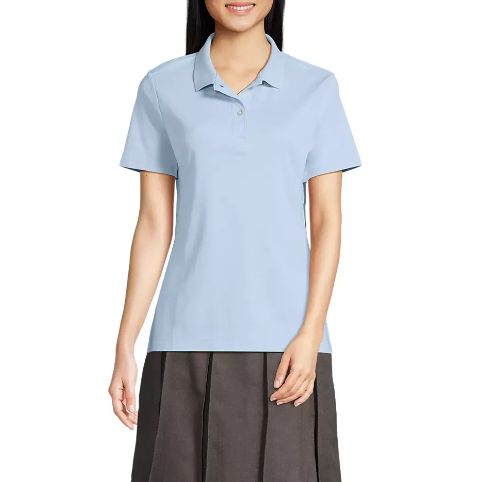 Women's Short Sleeve Feminine Fit Interlock Polo Shirt