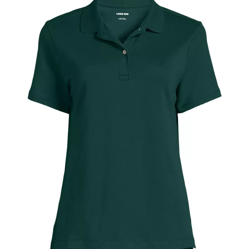 Women's Short Sleeve Feminine Fit Interlock Polo Shirt