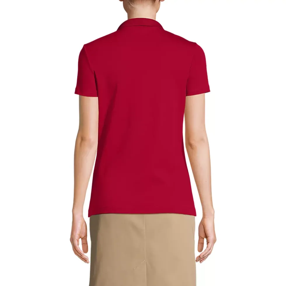 Women's Short Sleeve Feminine Fit Interlock Polo Shirt