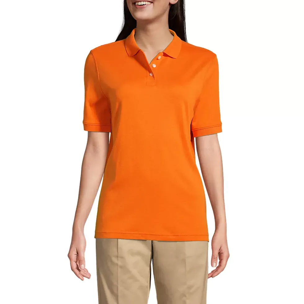 Women's Short Sleeve Interlock Polo Shirt