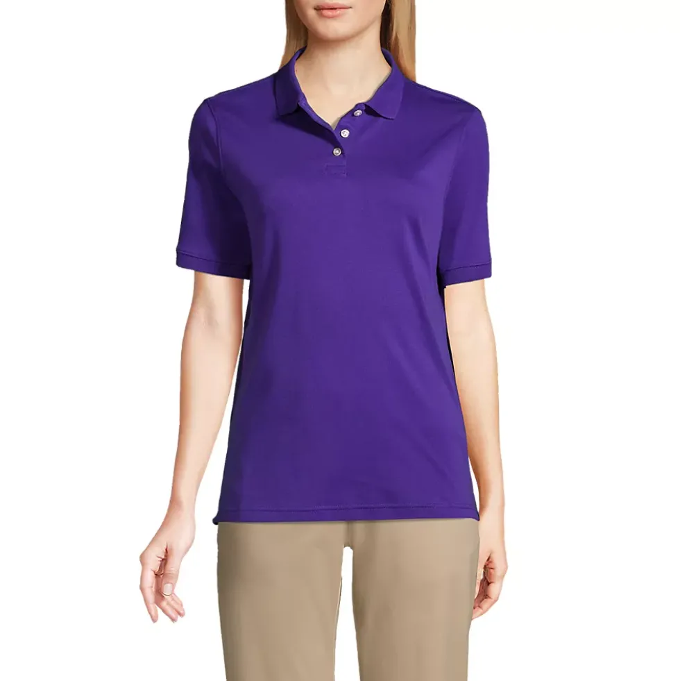 Women's Short Sleeve Interlock Polo Shirt