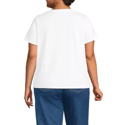 Women's Short Sleeve Lightweight Jersey Gathered Shoulder T-Shirt