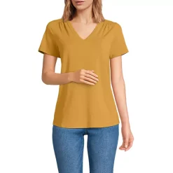 Women's Short Sleeve Lightweight Jersey Gathered Shoulder T-Shirt