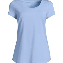 Women's Short Sleeve Lightweight Jersey Scoop Neck T-shirt