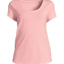 Women's Short Sleeve Lightweight Jersey Scoop Neck T-shirt
