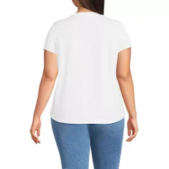 Women's Short Sleeve Lightweight Jersey Scoop Neck T-shirt