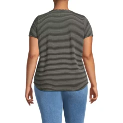 Women's Short Sleeve Lightweight Jersey Scoop Neck T-shirt