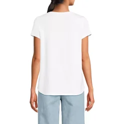 Women's Short Sleeve Lightweight Jersey Scoop Neck T-shirt