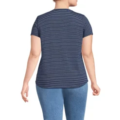 Women's Short Sleeve Lightweight Jersey Scoop Neck T-shirt