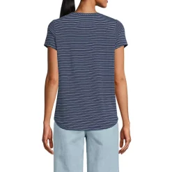 Women's Short Sleeve Lightweight Jersey Scoop Neck T-shirt