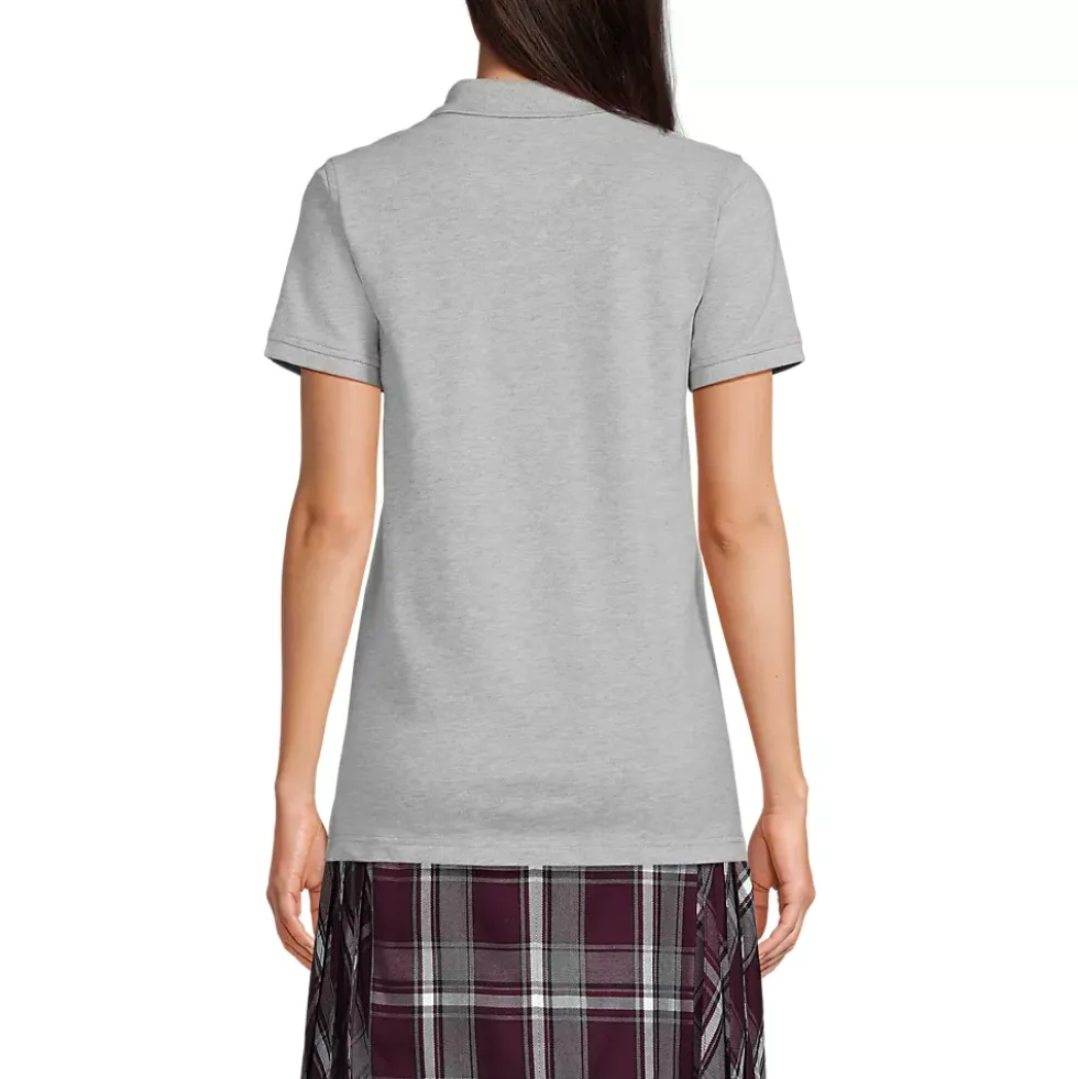 Women's Short Sleeve Mesh Polo Shirt